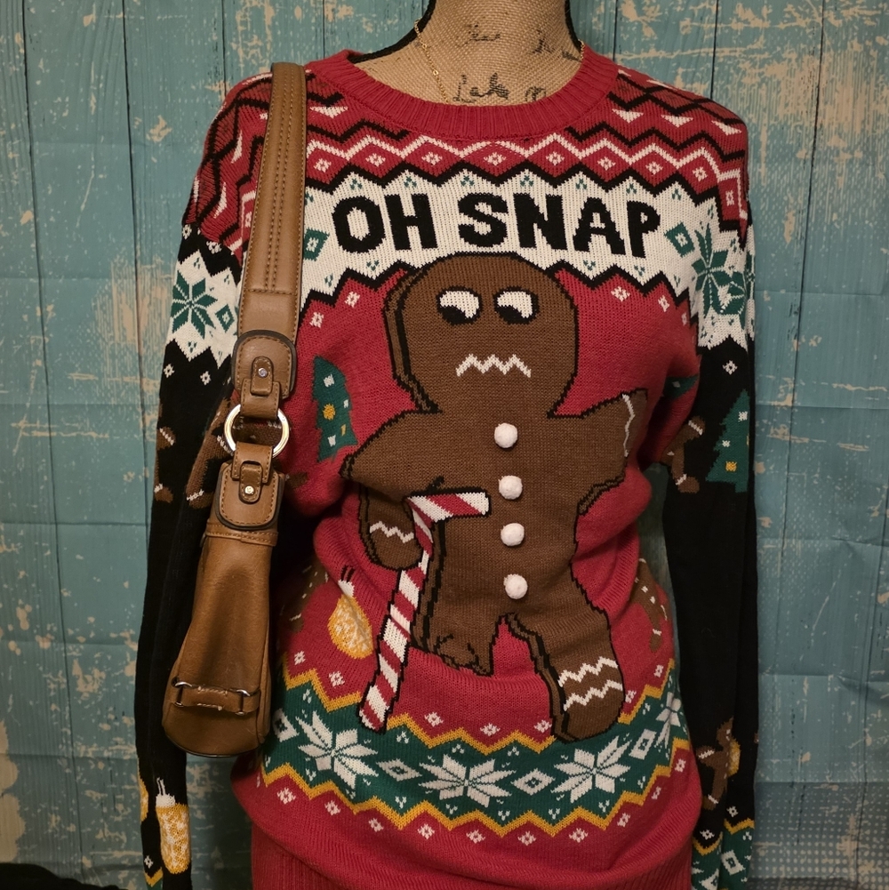Oh Snap Gingerbread Christmas Sweater